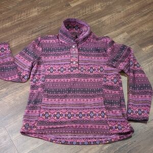 North River 1/4 Snap Fleece Pullover Purple Potion M